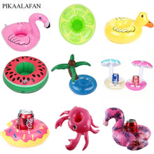 Load image into Gallery viewer, PIKAALAFAN Mini Inflatable Cup Holder Small Flamingo Floating Crab Cute Cartoon Animal Fruits Toy Pool Bathing Party Decoration