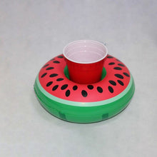 Load image into Gallery viewer, PIKAALAFAN Mini Inflatable Cup Holder Small Flamingo Floating Crab Cute Cartoon Animal Fruits Toy Pool Bathing Party Decoration