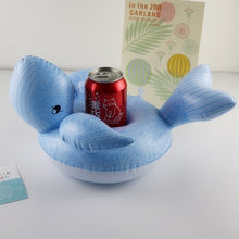 Load image into Gallery viewer, PIKAALAFAN Mini Inflatable Cup Holder Small Flamingo Floating Crab Cute Cartoon Animal Fruits Toy Pool Bathing Party Decoration