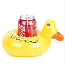 Load image into Gallery viewer, PIKAALAFAN Mini Inflatable Cup Holder Small Flamingo Floating Crab Cute Cartoon Animal Fruits Toy Pool Bathing Party Decoration