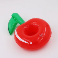 Load image into Gallery viewer, PIKAALAFAN Mini Inflatable Cup Holder Small Flamingo Floating Crab Cute Cartoon Animal Fruits Toy Pool Bathing Party Decoration