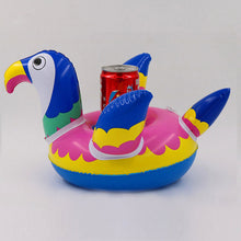 Load image into Gallery viewer, PIKAALAFAN Mini Inflatable Cup Holder Small Flamingo Floating Crab Cute Cartoon Animal Fruits Toy Pool Bathing Party Decoration